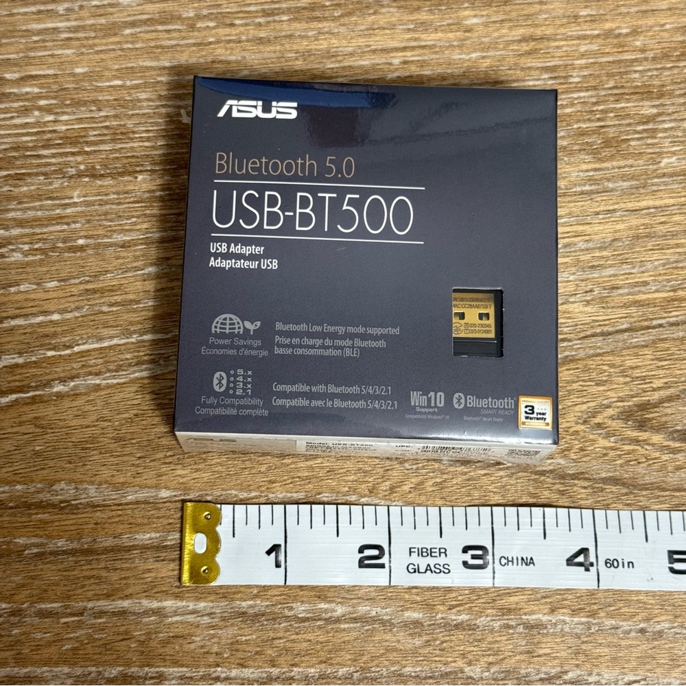 NEW ASUS USB-BT500 Bluetooth 5.0 USB Adapter Unopened Package - Picture 7 of 7
